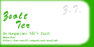 zsolt ter business card